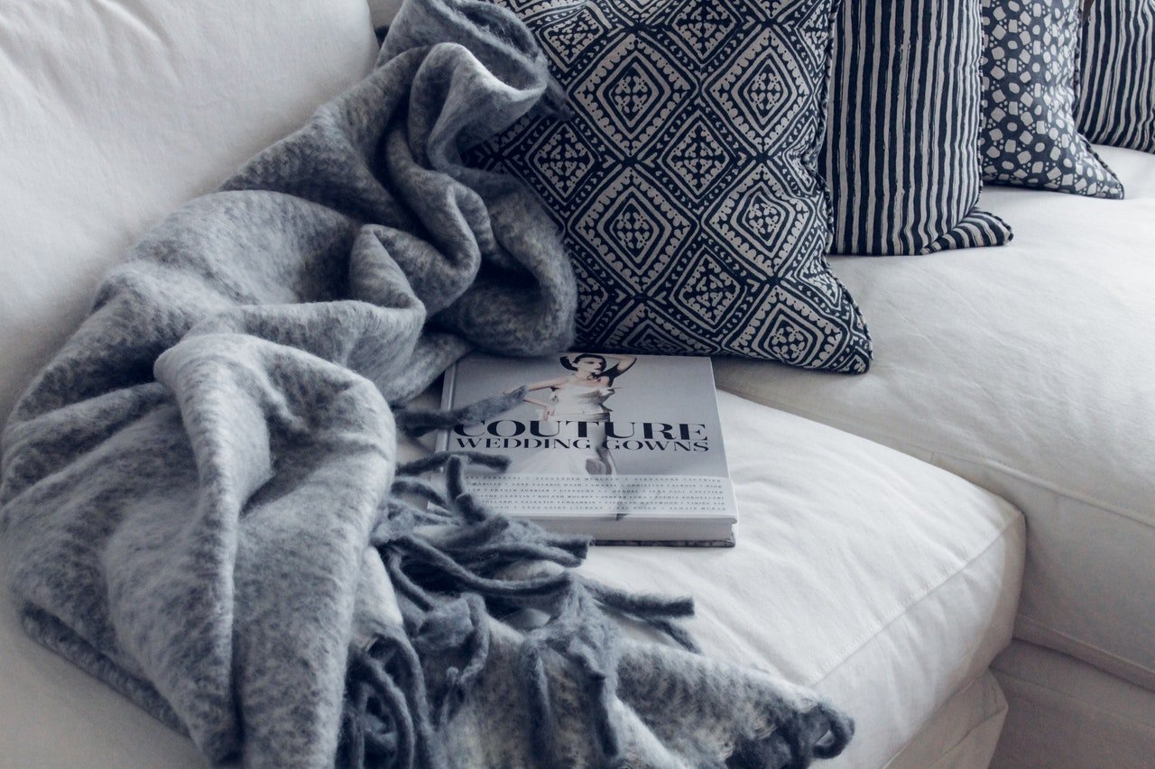 cosy blankets and cushions